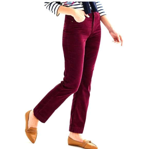 NWT Women's Croft & Barrow Corduroy Bootcut Pants. Vibrant Berry, Size: 16 - Picture 3 of 4